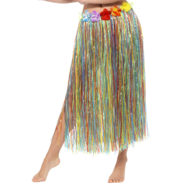 Multifarvet hawaiiskørt 80 cm