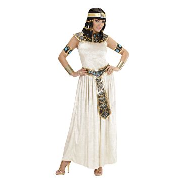 Egyptisk dronning kostume i lang kjole