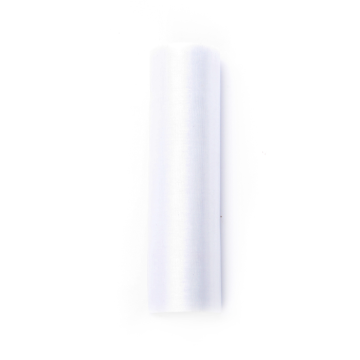 Organza Bordløber Smal Hvid - 0,16 x 9 Meter