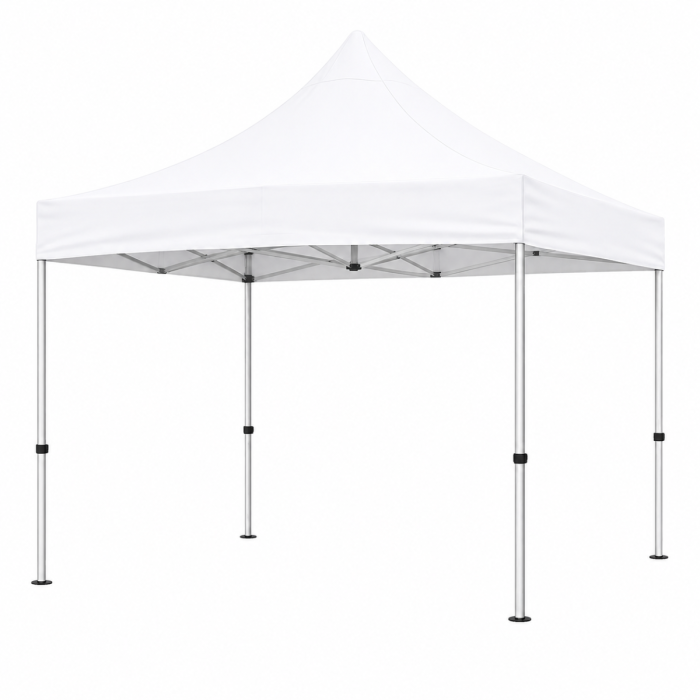 Udendørs stærk pavillon 3x3 m hvid - 20 kg 