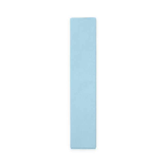 Baby blå crepe streamer papir 50x250 cm