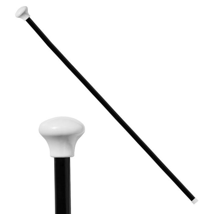 Sort stok til 1920'er kostume - 81 cm