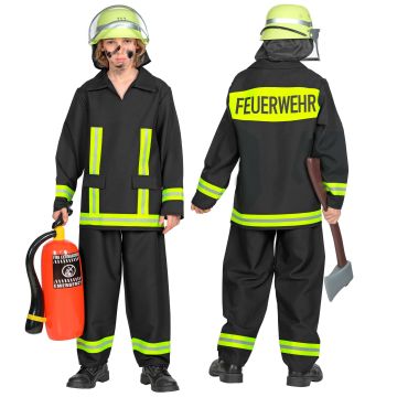 Tysk brandmand kostume til drenge