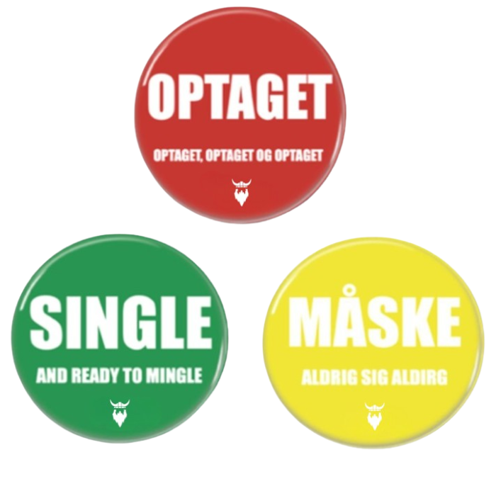 Trafiklys fest badges 30x - 58 mm