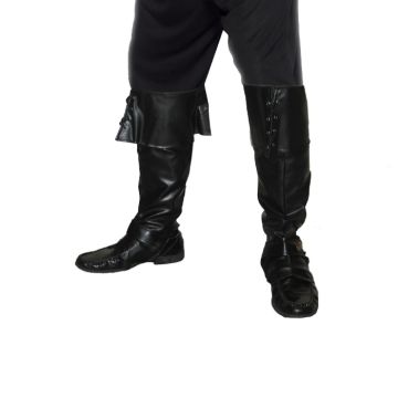 Pirat støvlecovers i sort 