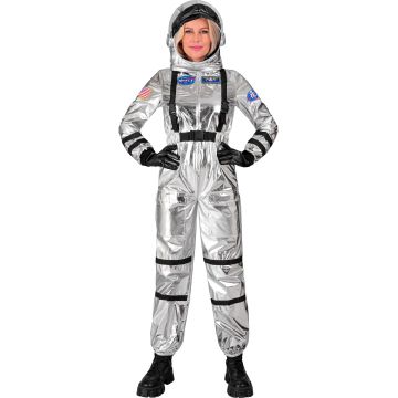 Sølv astronautkostume til damer