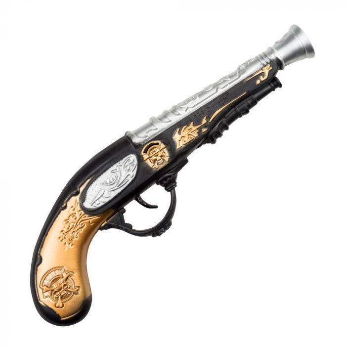 Pirat pistol med dødningehoved - 28 cm