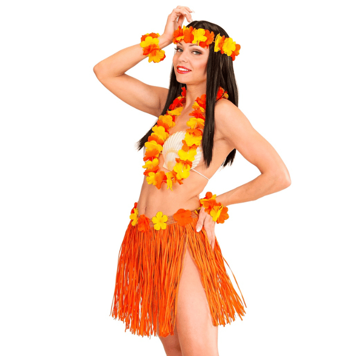 Hawaii sæt orange - 5 dele