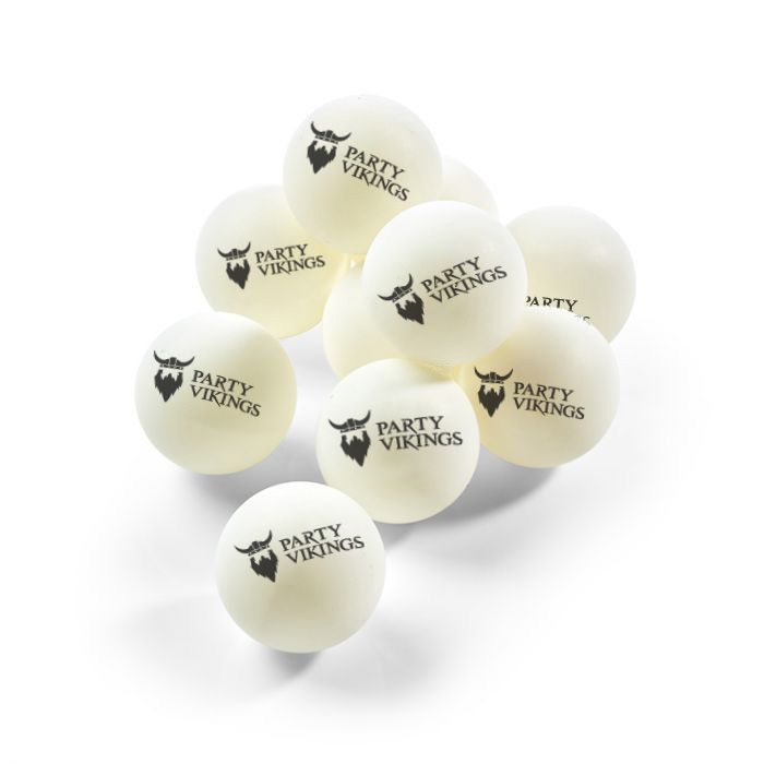 Beer Pong bolde 10x PartyVikings - 40 mm