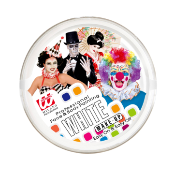 Hvid ansigtsmaling 25g
