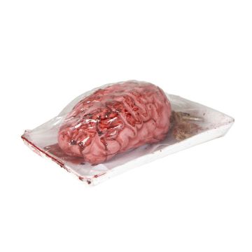 Blodig hjerne i kødpakke