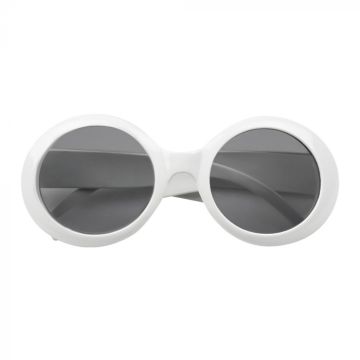 Runde hvide Jackie solbriller  