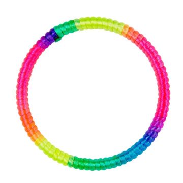 Neon Regnbue Farvet Armbånd