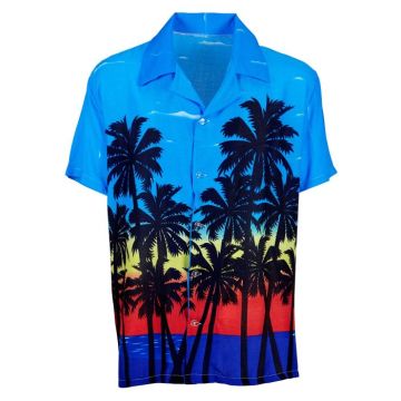 Hawaii Beach Skjorte med Palmer