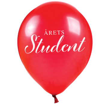 Årets Student Balloner Rød 10x - 25cm