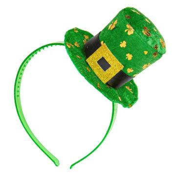 St. Patricks Day Mini Top Hat Hårbånd Grøn