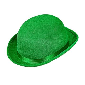 Grøn St. Patricks Day bowler hat med bånd