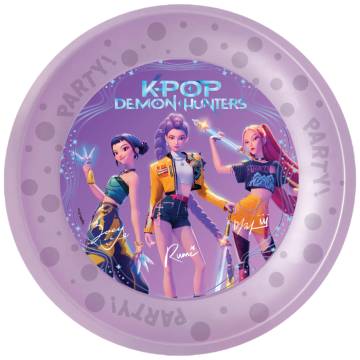 K-Pop Demon Hunters genanvendelige tallerkener 21 cm - 4x
