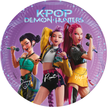 K-Pop Demon Hunters paptallerkener 19,5 cm - 8x