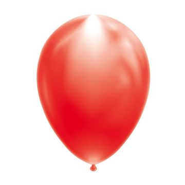 Rød LED Ballon 5x 26 cm
