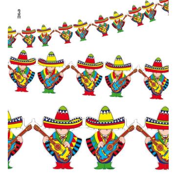 Mexicansk mariachi guirlande - 3 m