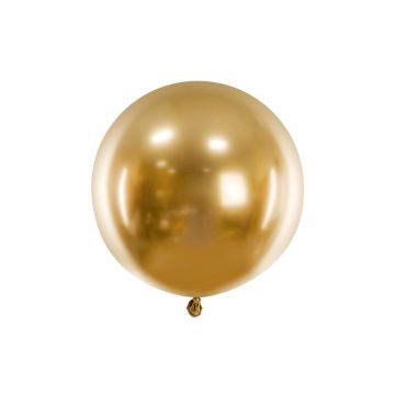 Guld Chrome ballon 60 cm