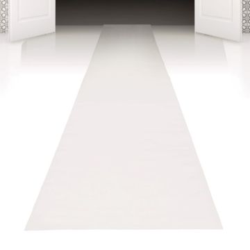 Hvid løber tæppe - 450x60 cm
