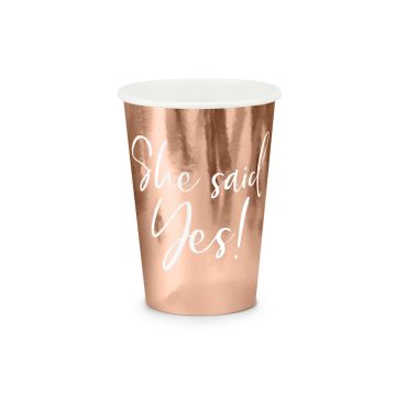 Rose Gold "She Said Yes!" Papkrus 6x - 220 ml