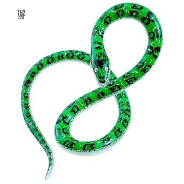 Grøn oppustelig slange - 152 cm