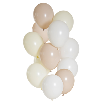 Nude nuancer ballon buket 12x - 33 cm