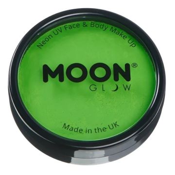 Neon UV Ansigts Og Kropsmaling Intens Grøn 36 g Moon Creations