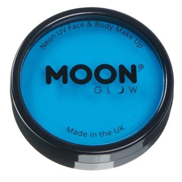 Neon UV Ansigts Og Kropsmaling Intens Blå 36 g Moon Creations