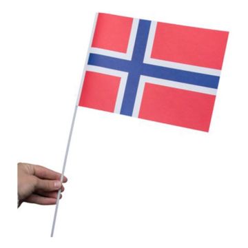 Norge Papirflag 10x - 40 cm
