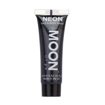Neon UV Ansigts Og Kropsmaling Sort 12 ml Moon Creations