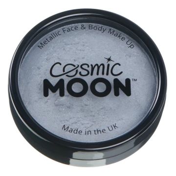 Metallic Ansigts Og Kropsmaling Sølv 26 g Moon Creations