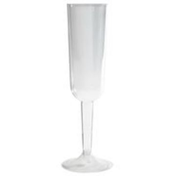 Champagneglas i Plastik Transparent - 4 stk