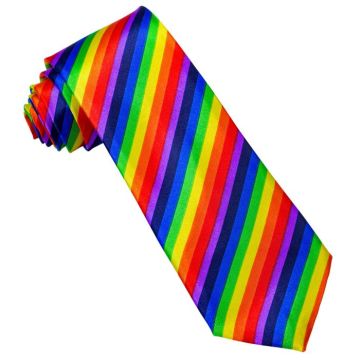 Regnbue farvet slips