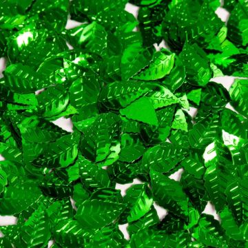 Grønt blad bordkonfetti - 14 g