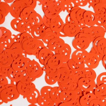 Orange græskar bordkonfetti - 14 g