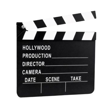 Hollywood film klaptræ - 20x18 cm