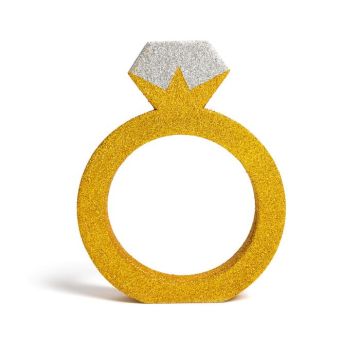 Guld Ring Borddekoration - 21,5 x 16 cm