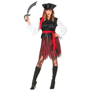 Pirat kvinde kostume - 5 dele