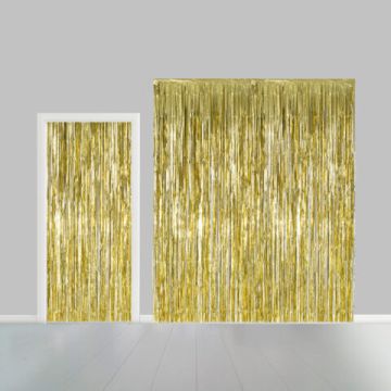 Guld Glimmerforhæng 100 x 240 cm 