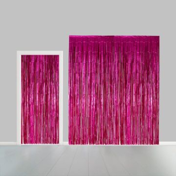 Pink Glimmerforhæng - 100 x 240 cm