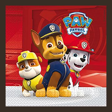 Paw Patrol servietter 20x - 33x33 cm