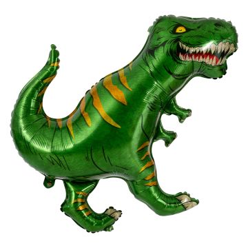 Dinosaur T-rex folieballon grøn 84 cm