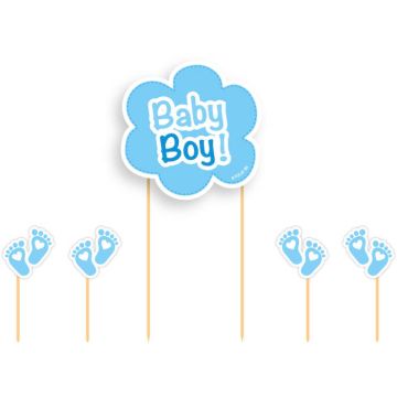 Baby boy kagedekoration 5x 