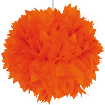 Orange pompom - 30 cm