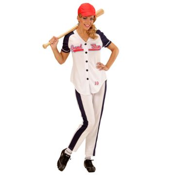 Baseball kostume kvinde - 3 dele