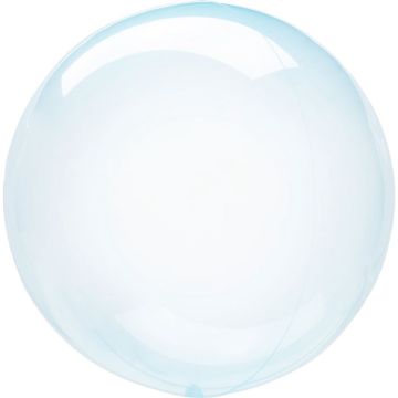 Blå Krystal Klar Folie Ballon 40 cm
